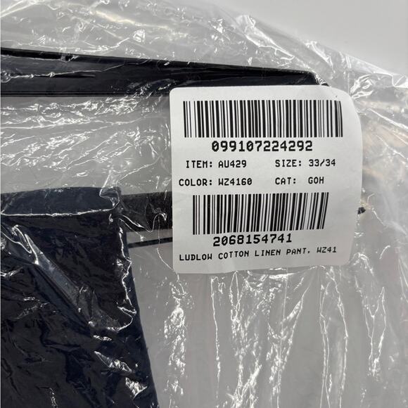 J.Crew Ludlow Slim-fit suit pant in Irish cotton-linen blend 33/34 - Picture 3 of 4